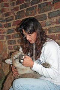 Leanne with a Puma